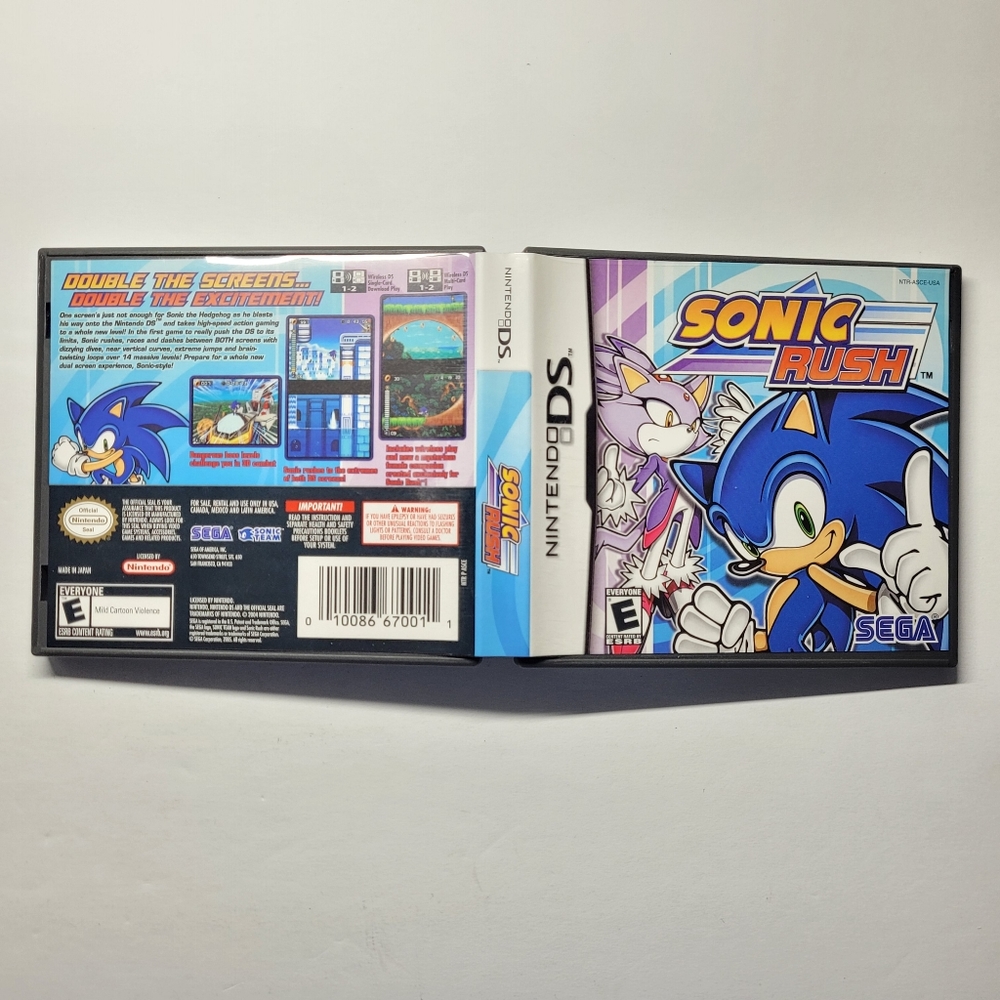 Sonic Rush Nintendo DS complete video game